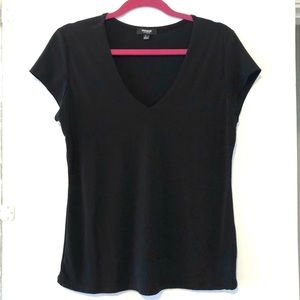 PREMISE | Black V-Neck Blouse